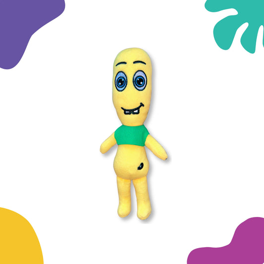 CwaZyBean Alien The Jester dancing plush character, part of the imaginative CwaZyBean Aliens collection by CwaZyLeigh Creations.