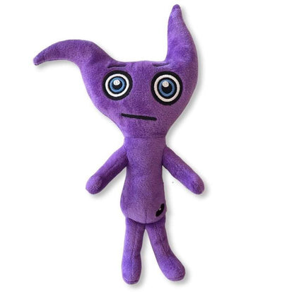 CwaZyBean Aliens Telapian Purple plush toy from CwaZyLeigh CreaTions with large eyes on a white background