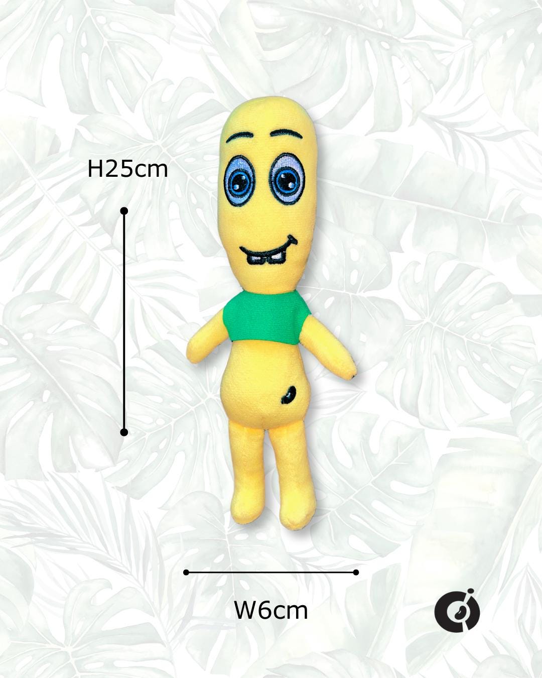 CwaZyBean Alien plush – The Jester, a joyful yellow character always dancing, by CwaZyLeigh Creations.”