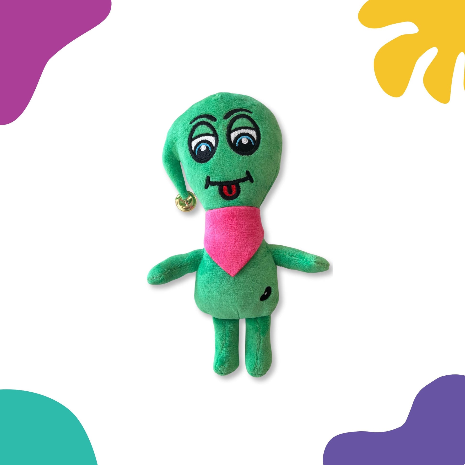 Blinkert the Sprinter plush from CwaZyBean Aliens, speedy character plush toy by CwaZyLeigh Creations