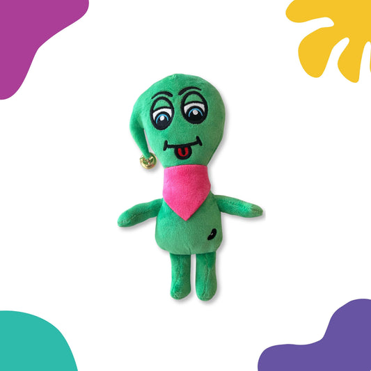 Blinkert the Sprinter plush from CwaZyBean Aliens, speedy character plush toy by CwaZyLeigh Creations